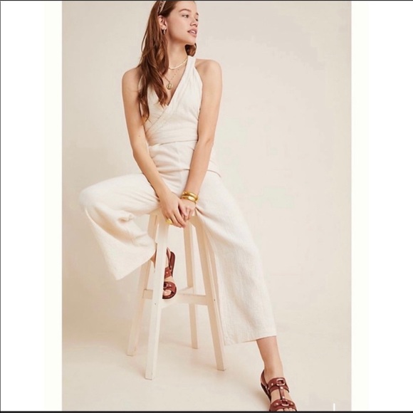 New• Anthropologie • DEMI TEXTURED JUMPSUIT - Picture 2 of 8